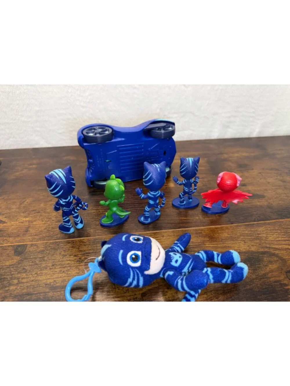 PJ Masks Catboy Car Toy Set With Figures & Plush - 7-Piece Play Bundle